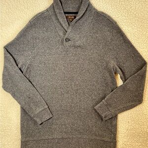 Tasso Elba Men's Front Button Turtleneck Sweater in Gray